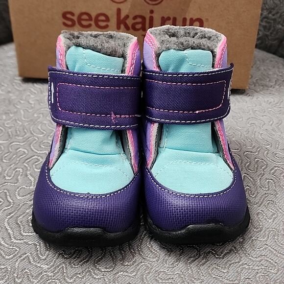 See Kai Run Blake Boot, Purple/Mint, Size Little Kids 5, NWT - Picture 2 of 8